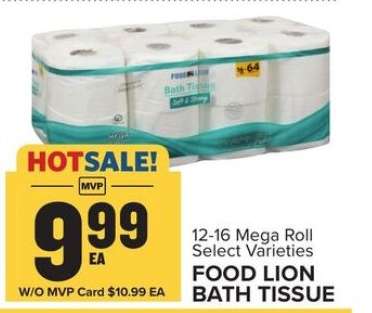 FOOD LION BATH TISSUE