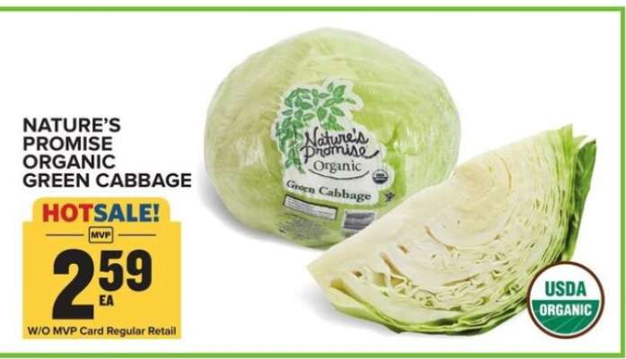 Nature's Promise Organic Green Cabbage