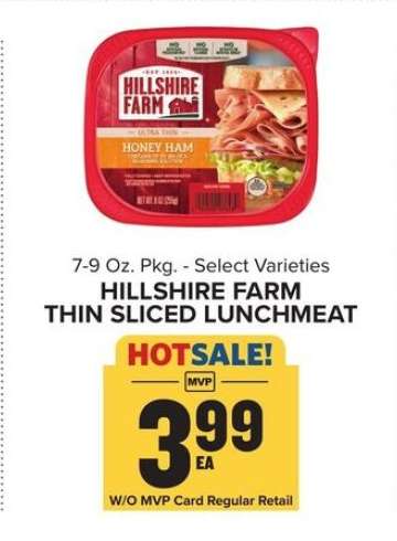 Hillshire Farm Thin Sliced Lunchmeat