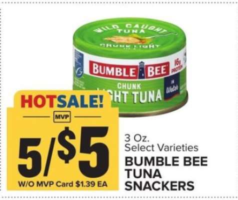 Bumble Bee Tuna Snackers