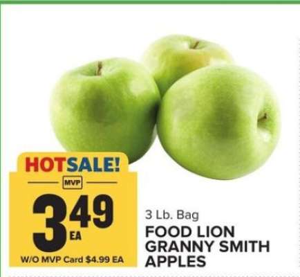FOOD LION GRANNY SMITH APPLES