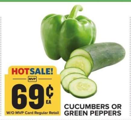 Cucumbers or Green Peppers