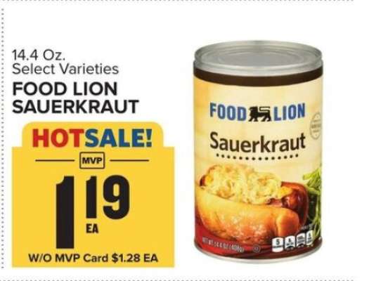 FOOD LION SAUERKRAUT