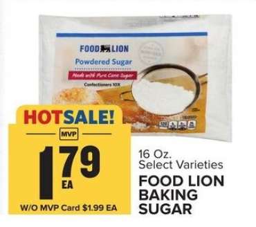 FOOD LION BAKING SUGAR