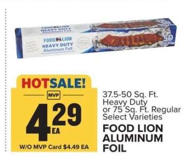 FOOD LION ALUMINUM FOIL