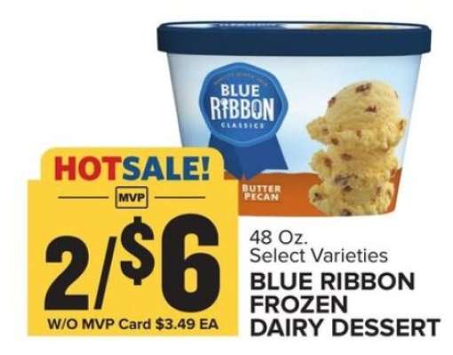 BLUE RIBBON FROZEN DAIRY DESSERT