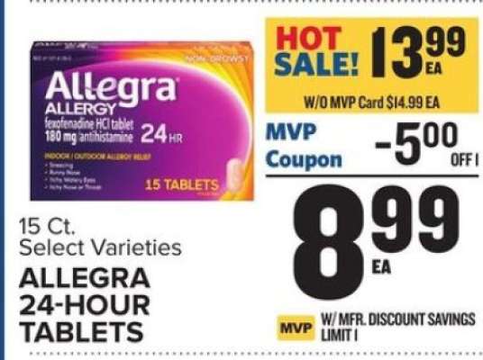 ALLEGRA 24-HOUR TABLETS