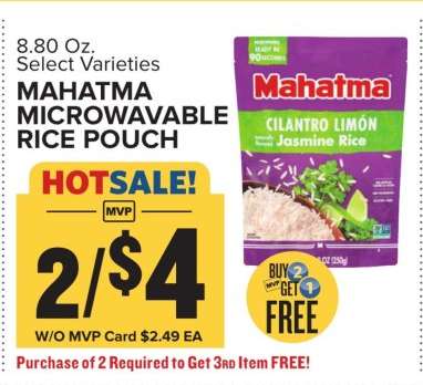 Mahatma Microwavable Rice Pouch