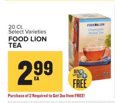 FOOD LION TEA