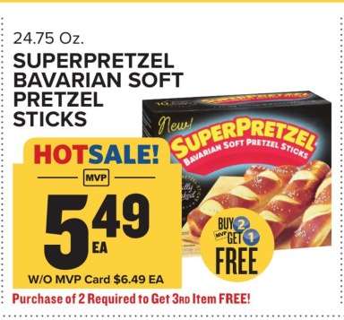 SuperPretzel Bavarian Soft Pretzel Sticks