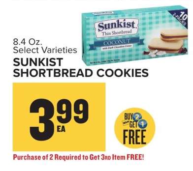 SUNKIST SHORTBREAD COOKIES
