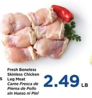Fresh Boneless Skinless Chicken Leg Meat
