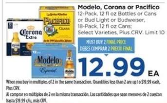Modelo, Corona or Pacifico