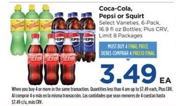 Coca-Cola, Pepsi or Squirt