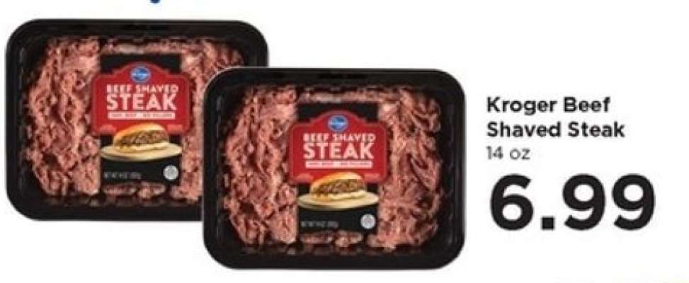 Kroger Beef Shaved Steak