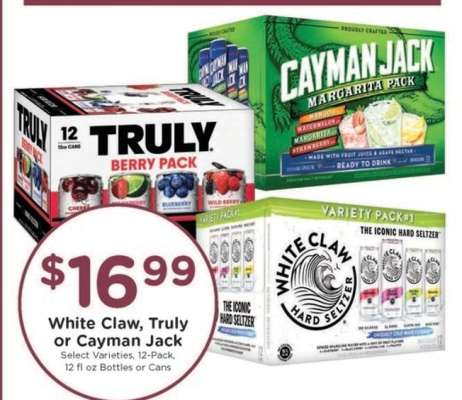 White Claw, Truly or Cayman Jack