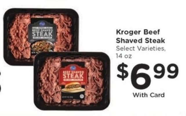 Kroger Beef Shaved Steak