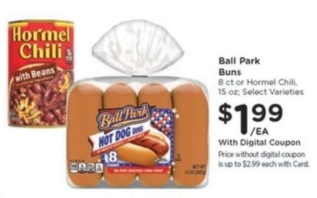 Ball Park Buns or Hormel Chili