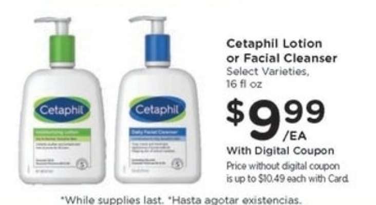 Cetaphil Lotion or Facial Cleanser