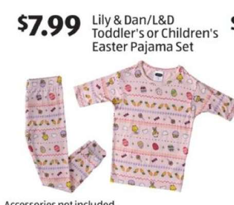 Lily & Dan/L&D Toddler's or Children's Easter Pajama Set