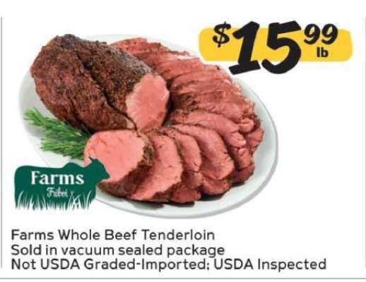 Farms Whole Beef Tenderloin