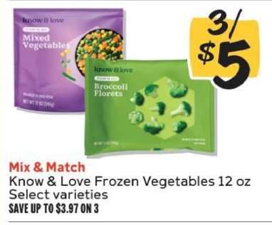 Know & Love Frozen Vegetables