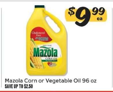 Mazola Corn or Vegetable Oil 96 oz