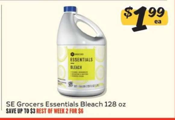 SE Grocers Essentials Bleach 128 oz