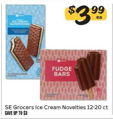 SE Grocers Ice Cream Novelties