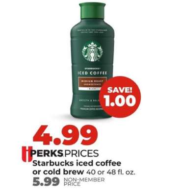 Starbucks iced coffee or cold brew