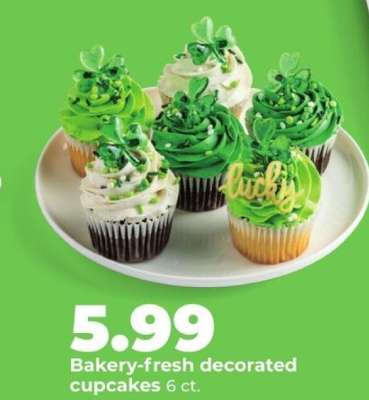 Bakery fresh decorated cupcakes