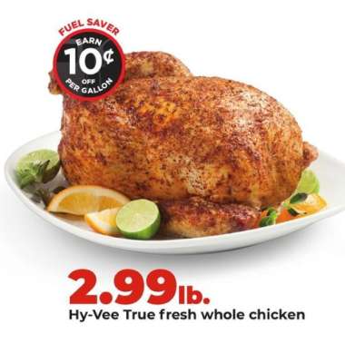 Hy-Vee True fresh whole chicken
