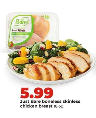 Just Bare boneless skinless chicken breast