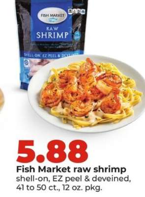 Fish Market Raw Shrimp