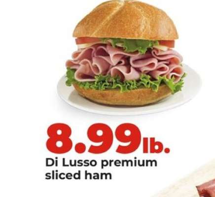 Di Lusso premium sliced ham