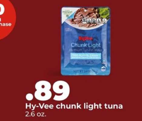 Hy-Vee chunk light tuna