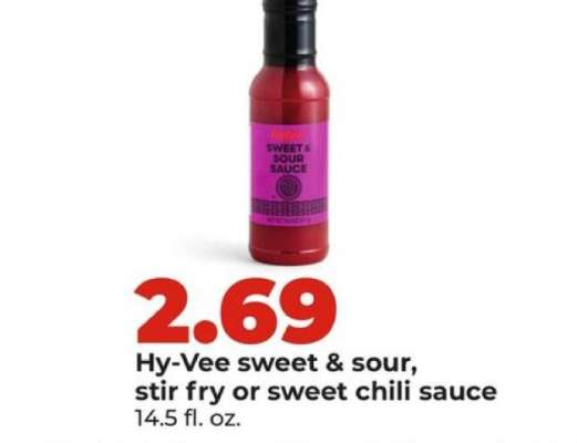 Hy-Vee sweet & sour, stir fry or sweet chili sauce
