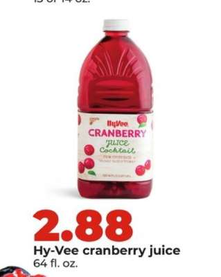 Hy-Vee cranberry juice