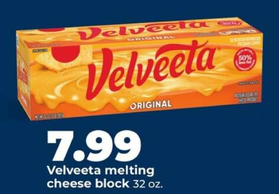 Velveeta melting cheese block