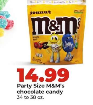 Party Size M&M’s chocolate candy