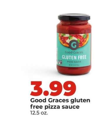 Good Graces gluten free pizza sauce