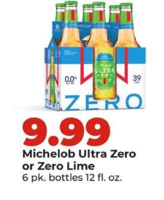 Michelob Ultra Zero or Zero Lime