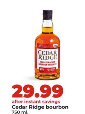 Cedar Ridge bourbon