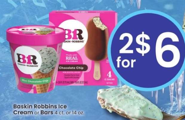 Baskin Robbins Ice Cream or Bars