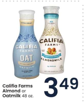 Califia Farms Almond or Oatmilk