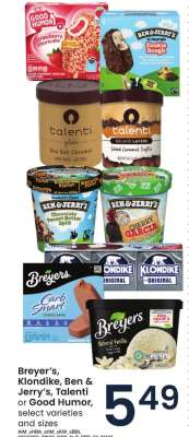 Breyer’s, Klondike, Ben & Jerry’s, Talenti or Good Humor
