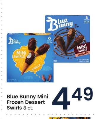 Blue Bunny Mini Frozen Dessert Swirls
