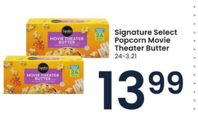 Signature Select Popcorn Movie Theater Butter