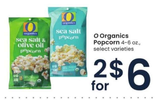 O ORGANICS POPCORN