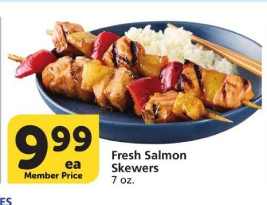 Fresh Salmon Skewers